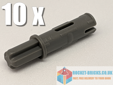 LEGO® TECHNIC 11214 AXLE PIN 3L W/RIDGES x10 - DARK BLUISH GREY- 6015356