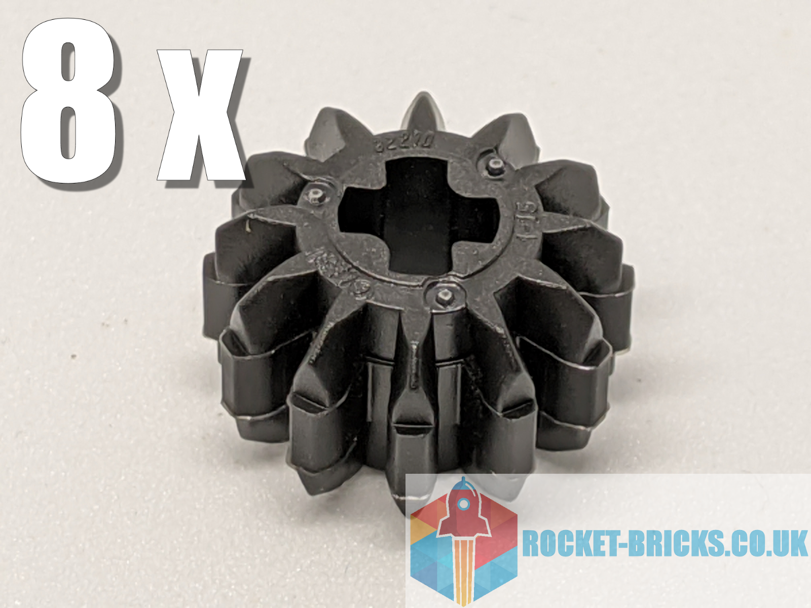 ⭐️️8 x NEW LEGO 32270 GEAR 12 TOOTH DOUBLE BEVEL - BLACK - 4177431️⭐️