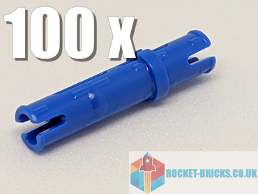 ⭐️️100 x NEW LEGO TECHNIC 6558 PIN 3L WITH FRICTION RIDGES - BLUE - 4514553️⭐️